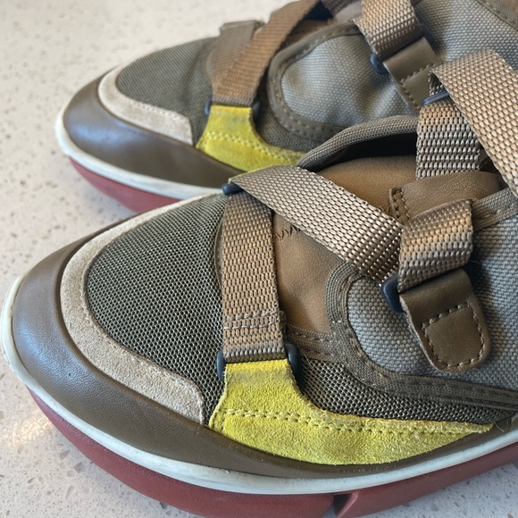 Chloe Sonnie olive green sneakers 38 8 - Picture 6 of 8